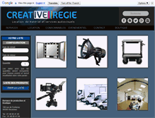 Tablet Screenshot of creativeregie.com
